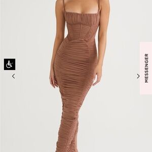 New House of Cb Lillian dress size small brown